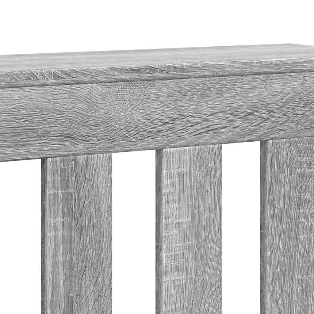 Copertura per radiatori Sonoma grigio 205 x 21,5 x 83,5 cm