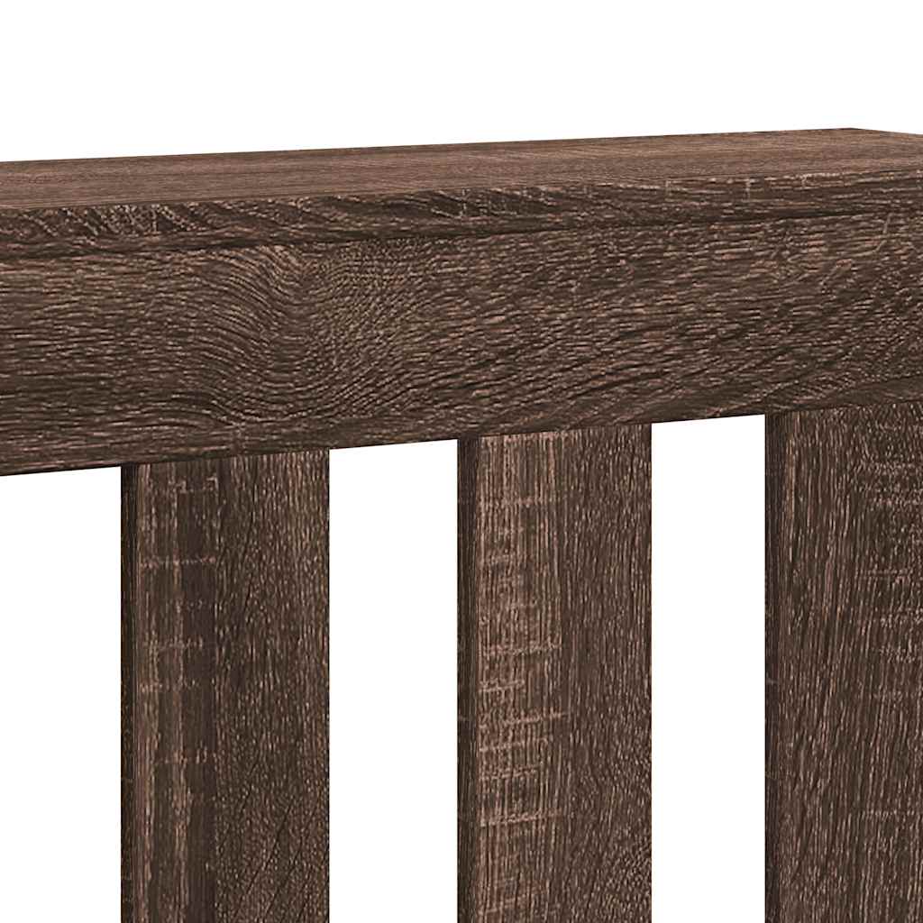 Copertura per radiatori Rovere Marrone 205 x 21,5 x 83,5 cm