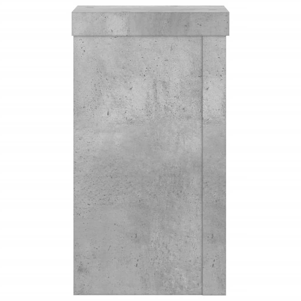 Supporti per Piante 2 pz Grigio 10x10x18 cm Legno Multistrato