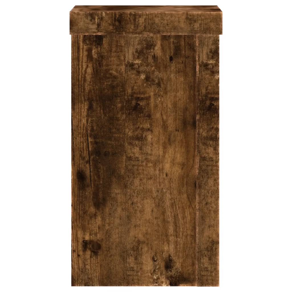 Supporti per Piante 2 pz Rovere 10x10x18 cm Legno Multistrato