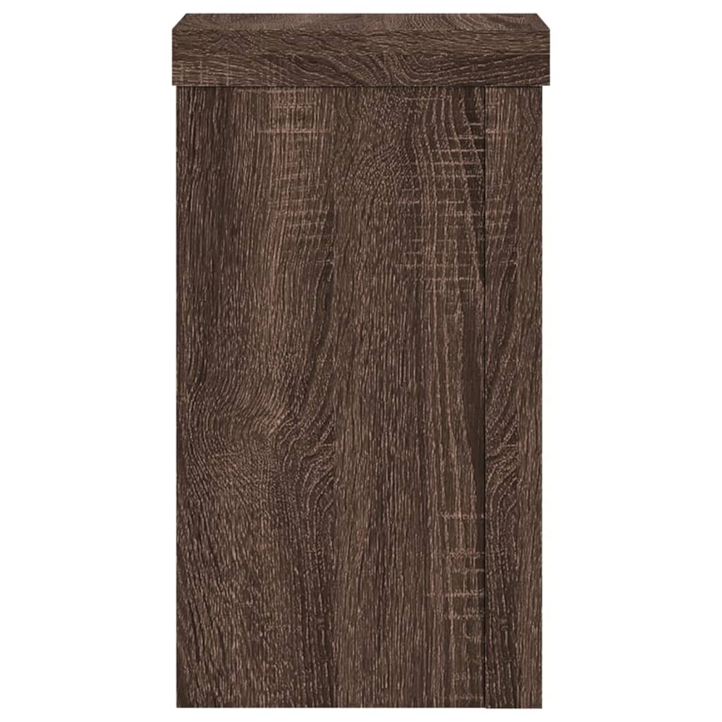Supporti per Piante 2 pz Marrone 10x10x18 cm Legno Multistrato