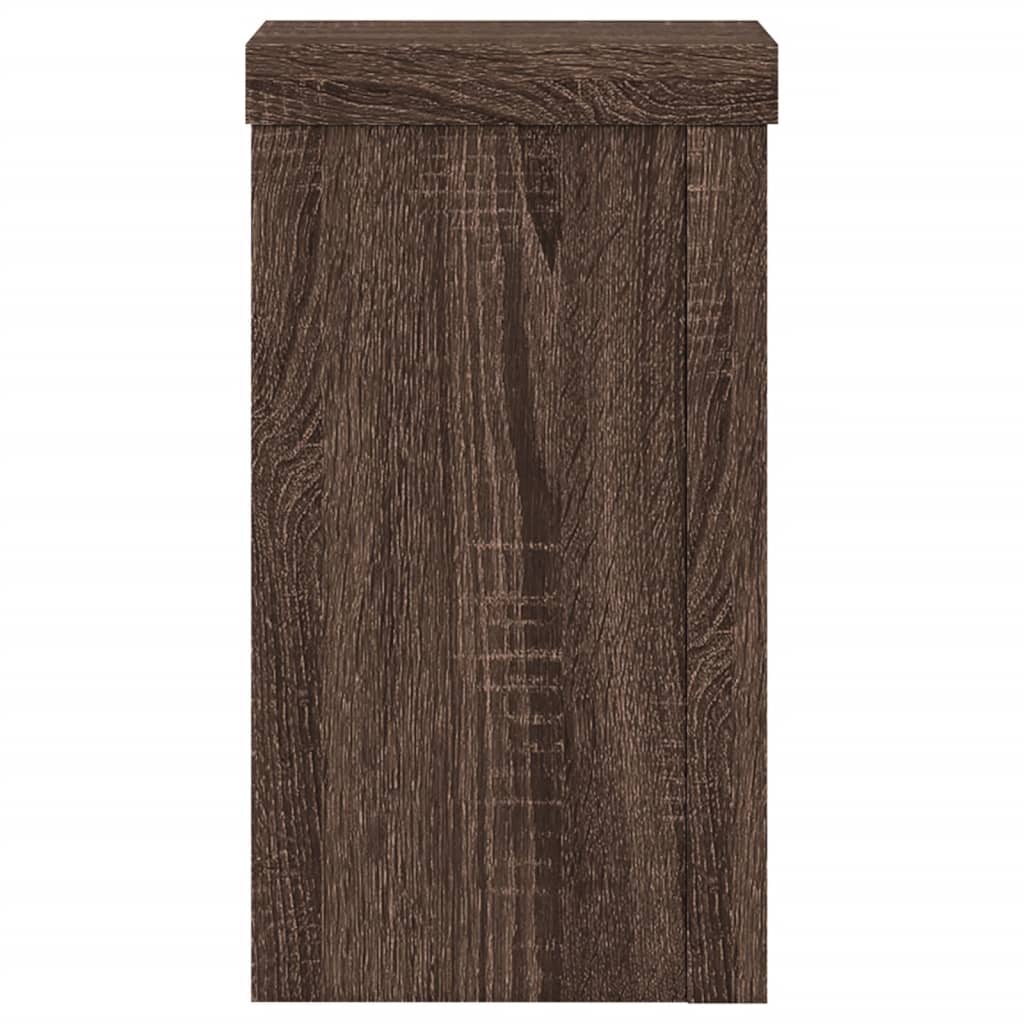 Supporti per Piante 2 pz Marrone 10x10x18 cm Legno Multistrato