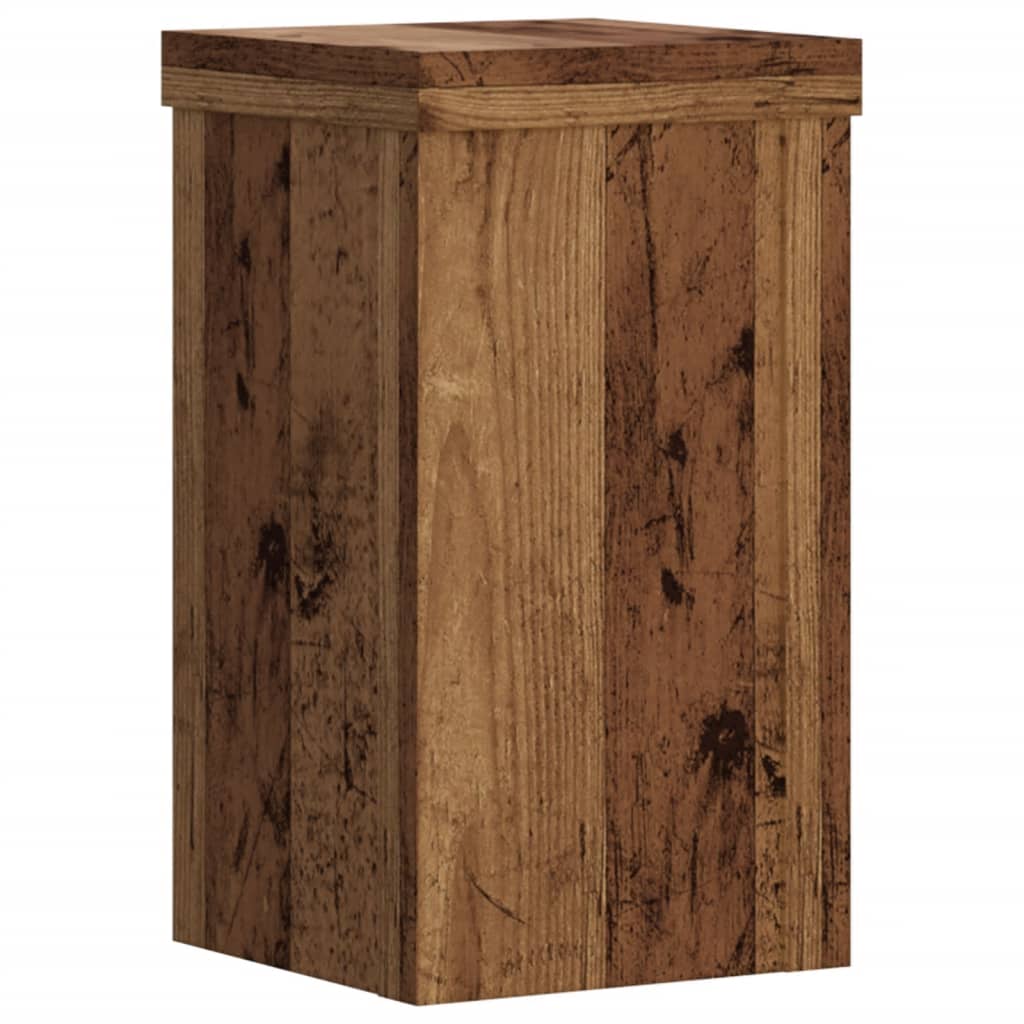 Supporti per Piante 2 pz Legno 10x10x18 cm Legno Multistrato
