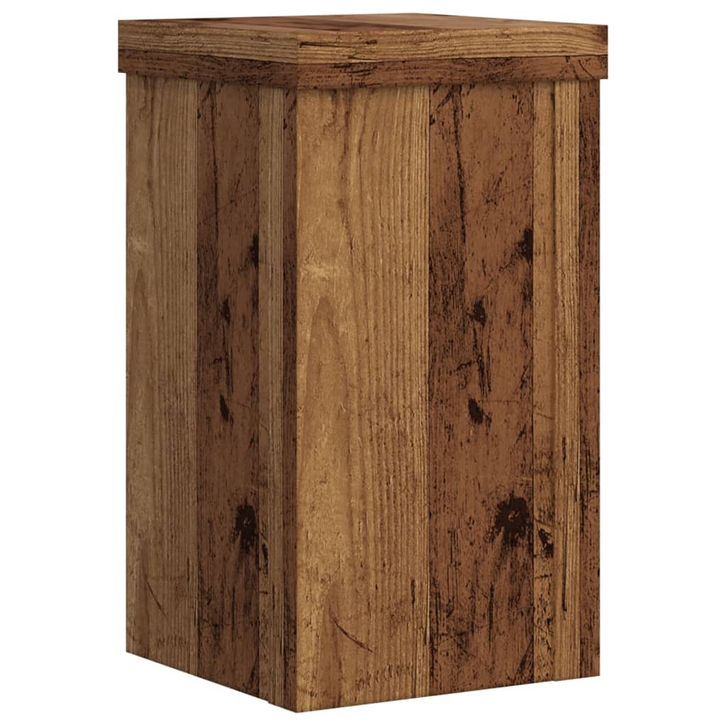Supporti per Piante 2 pz Legno 10x10x18 cm Legno Multistrato