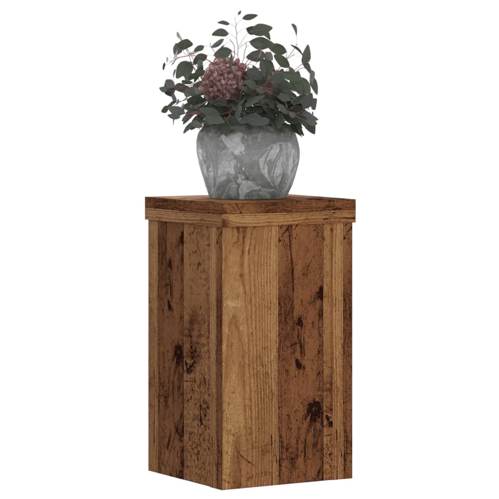 Supporti per Piante 2 pz Legno 10x10x18 cm Legno Multistrato