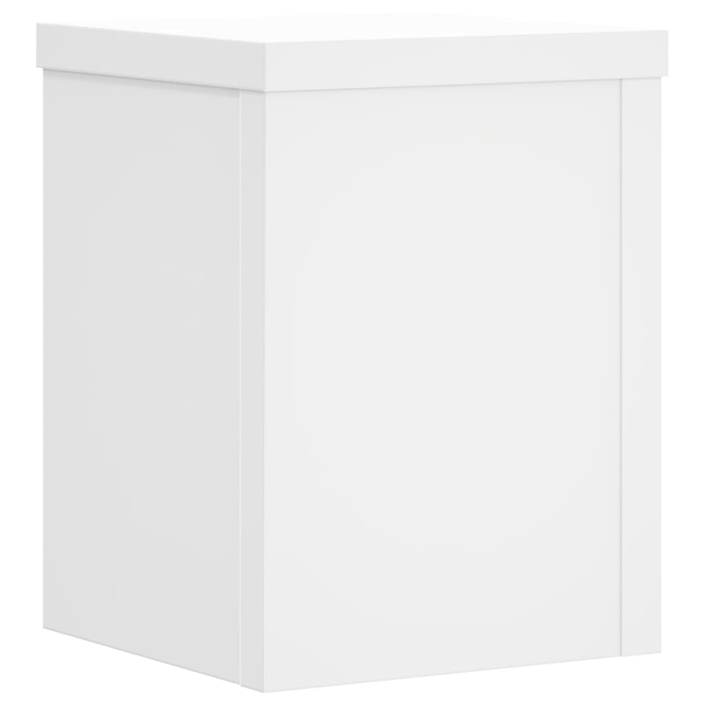 Supporti per Piante 2 pz Bianchi 15x15x20 cm Legno Multistrato
