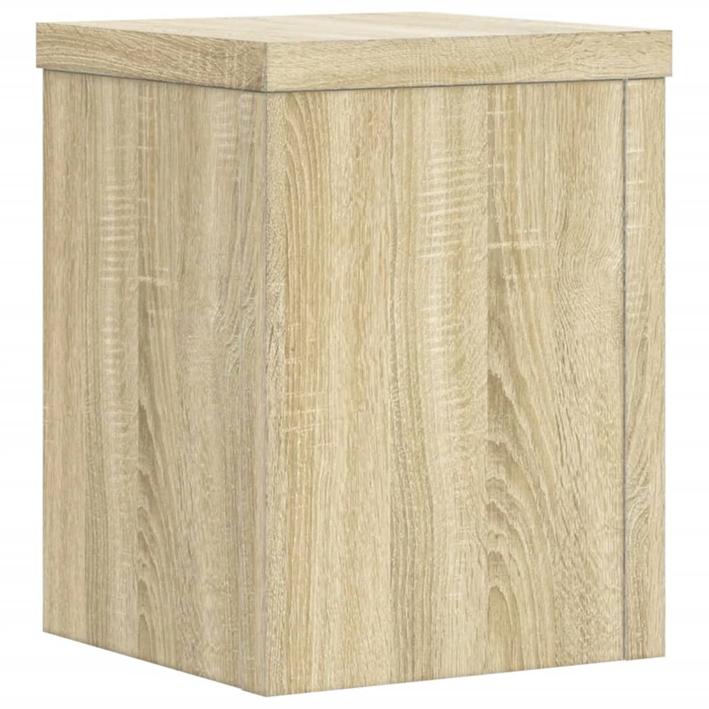 Supporti per Piante 2 pz Rovere 15x15x20 cm in Multistrato