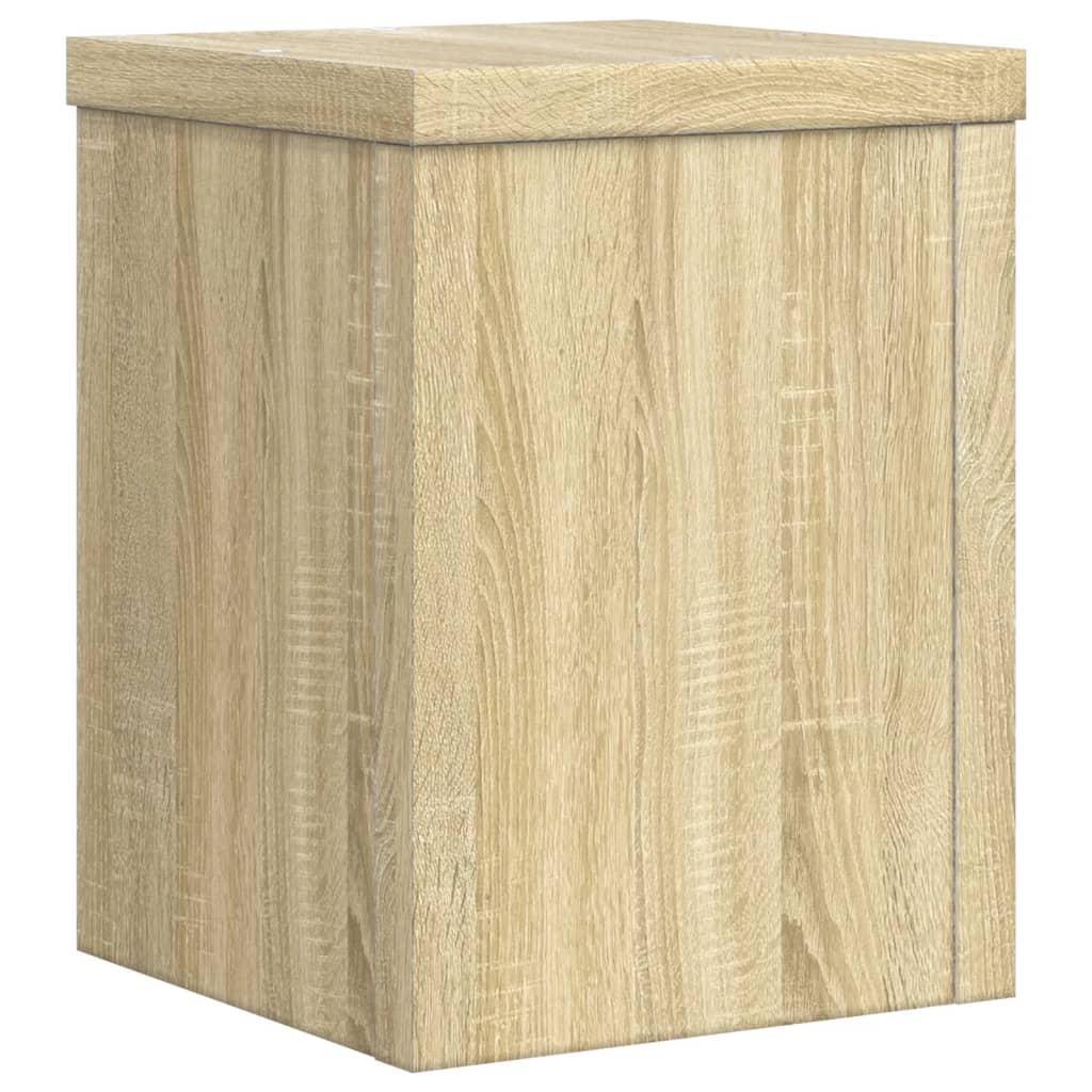 Supporti per Piante 2 pz Rovere 15x15x20 cm in Multistrato