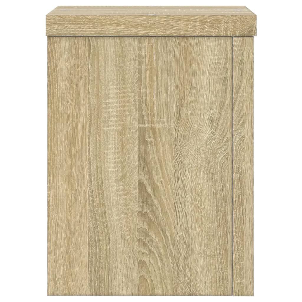 Supporti per Piante 2 pz Rovere 15x15x20 cm in Multistrato