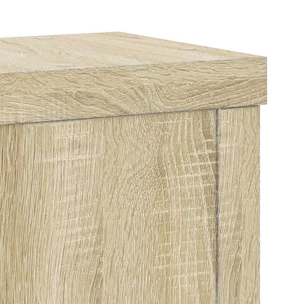 Supporti per Piante 2 pz Rovere 15x15x20 cm in Multistrato