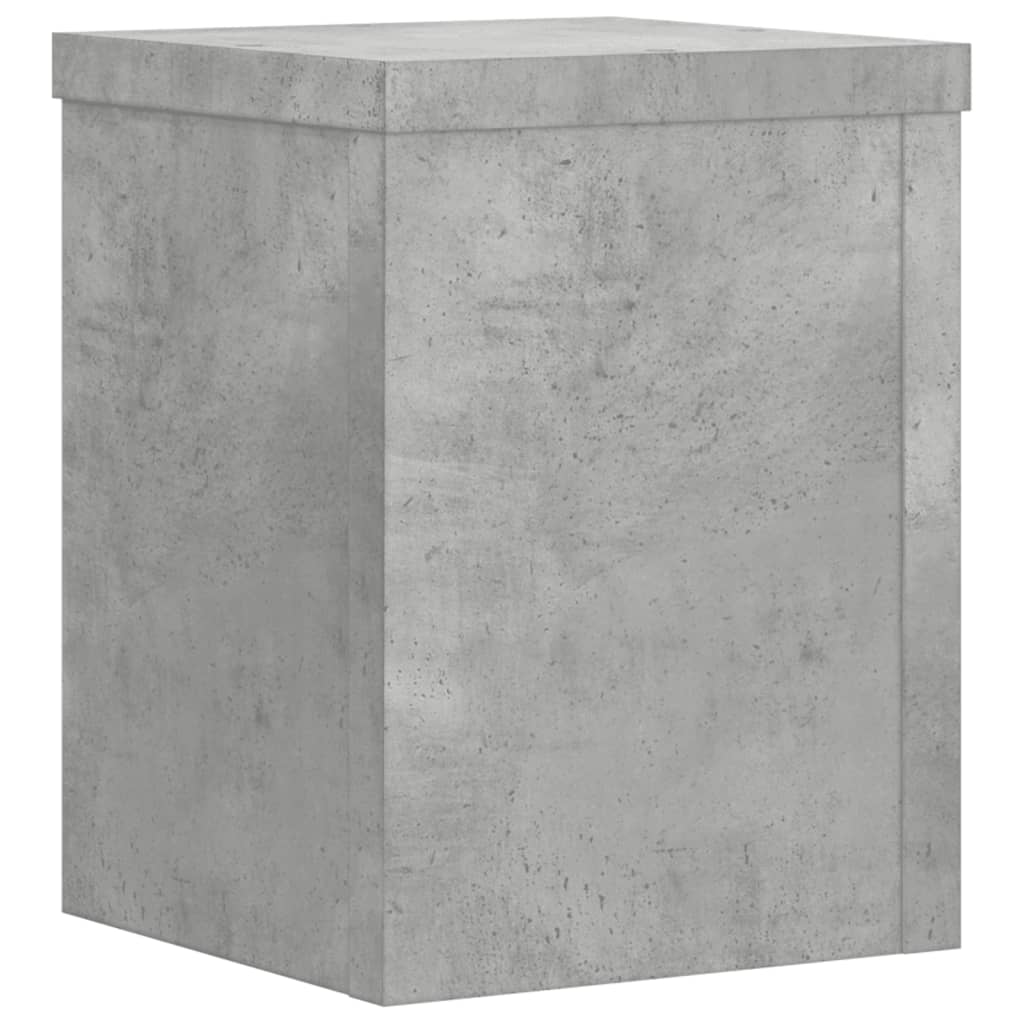 Supporti per Piante 2 pz Grigio 15x15x20 cm Legno Multistrato