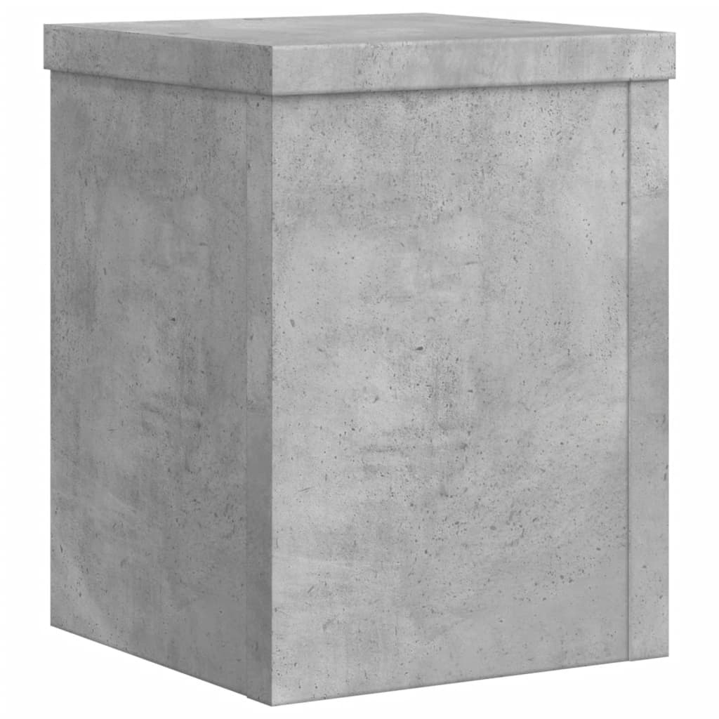 Supporti per Piante 2 pz Grigio 15x15x20 cm Legno Multistrato