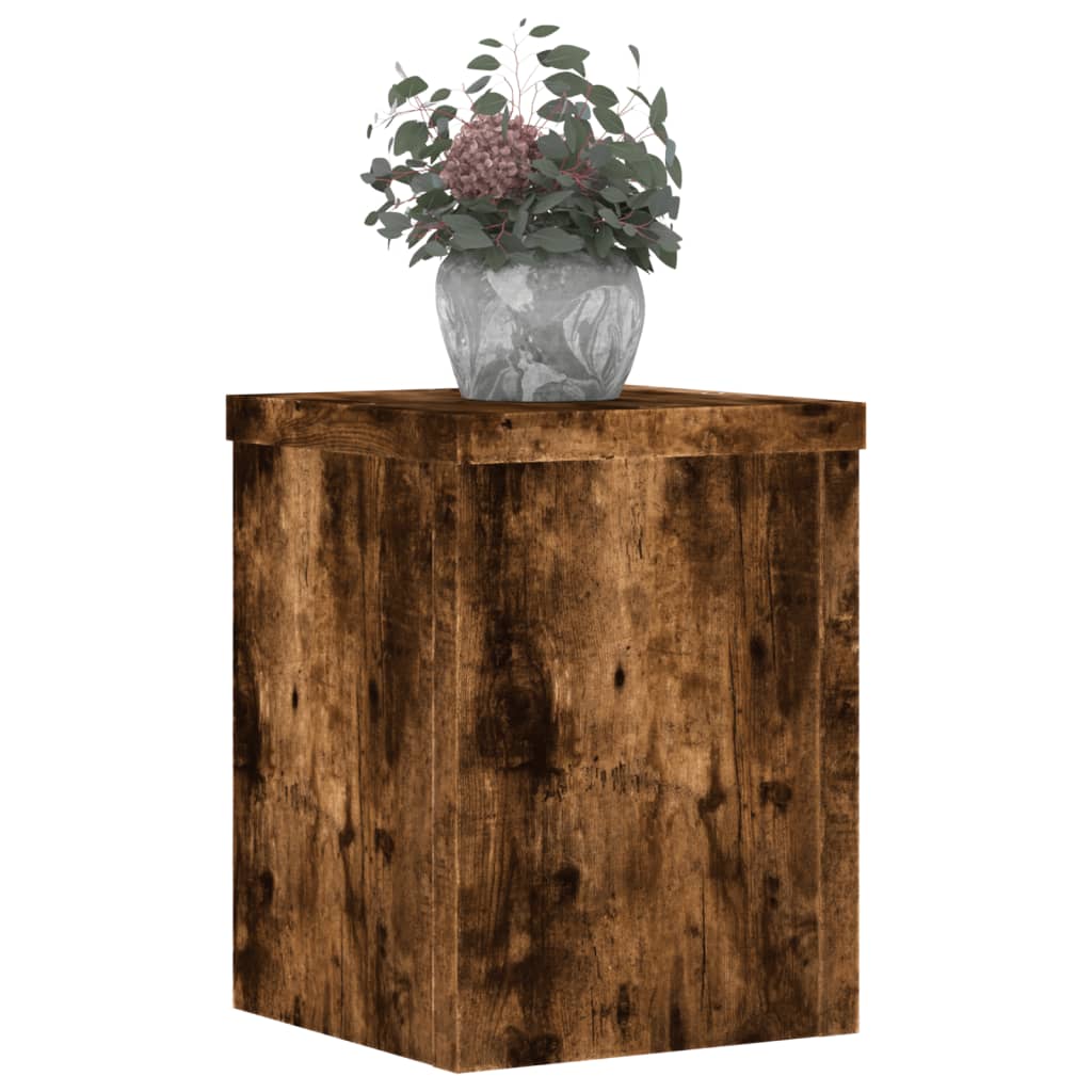Supporti per Piante 2 pz Rovere 15x15x20 cm Legno Multistrato