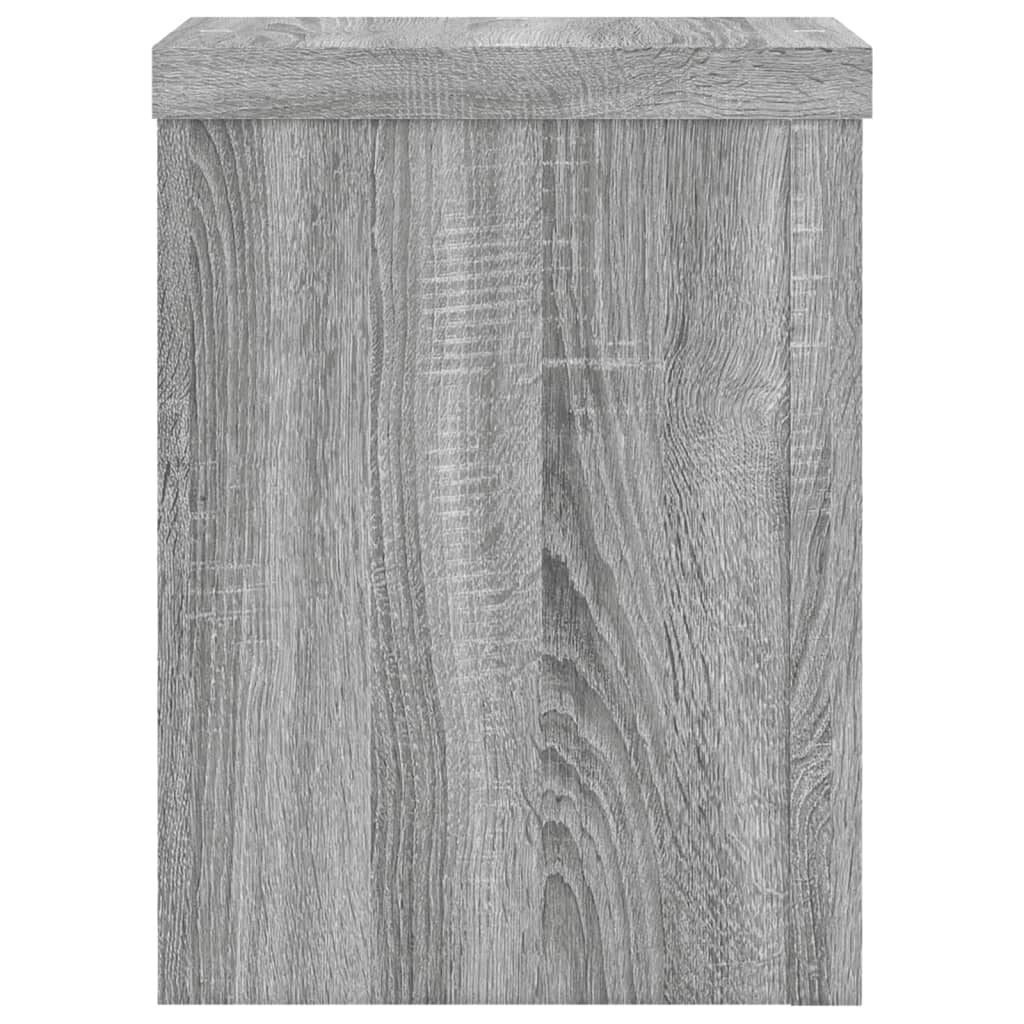 Supporti per Piante 2 pz Grigio 15x15x20 cm in Multistrato