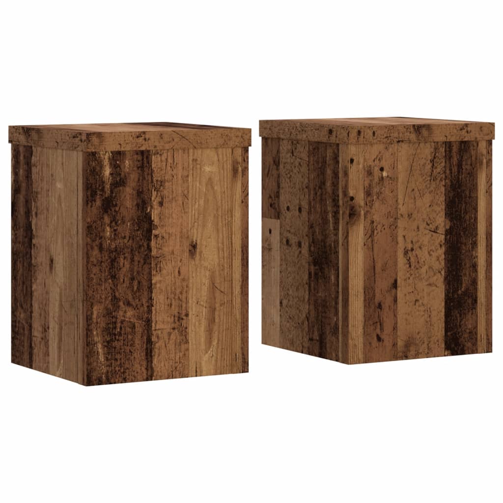 Supporti per Piante 2 pz Legno 15x15x20 cm Legno Multistrato