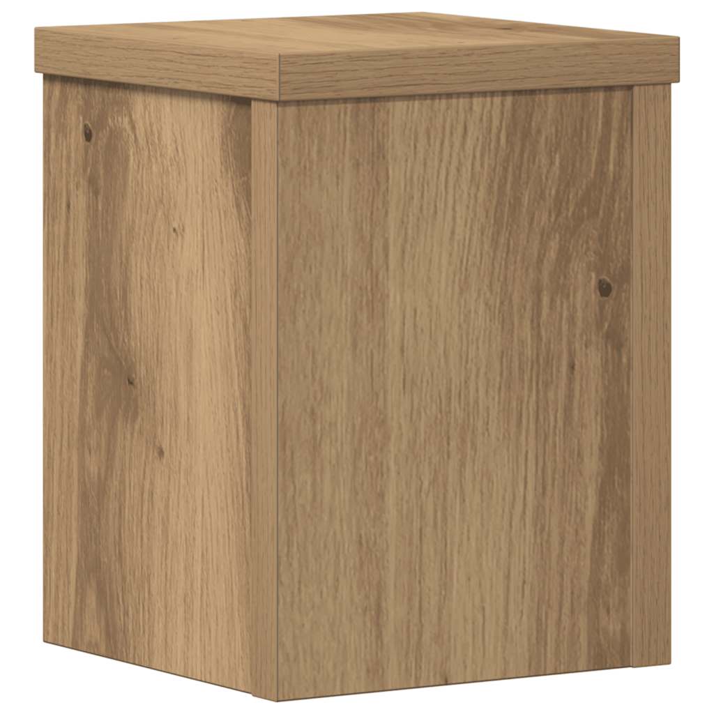 Supporti per Piante 2 pz Rovere 15x15x20 cm in Multistrato