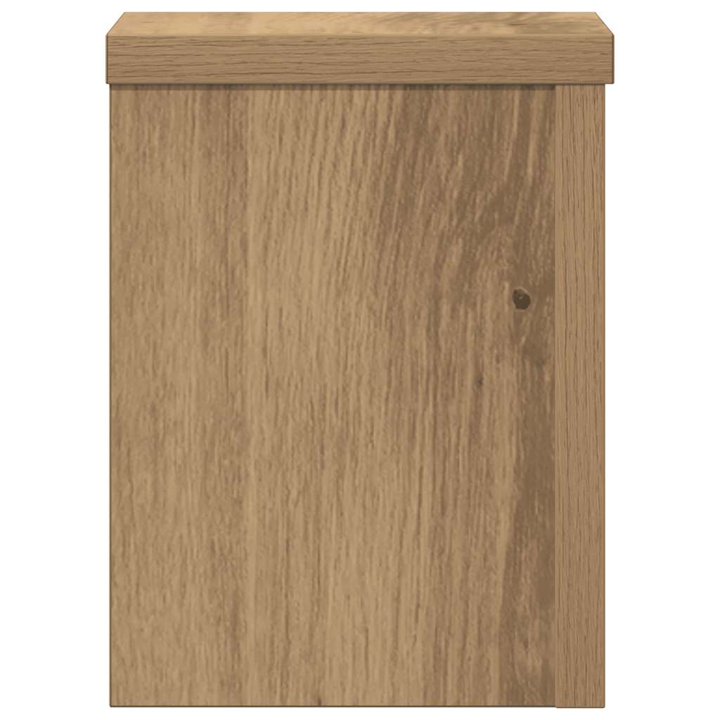 Supporti per Piante 2 pz Rovere 15x15x20 cm in Multistrato