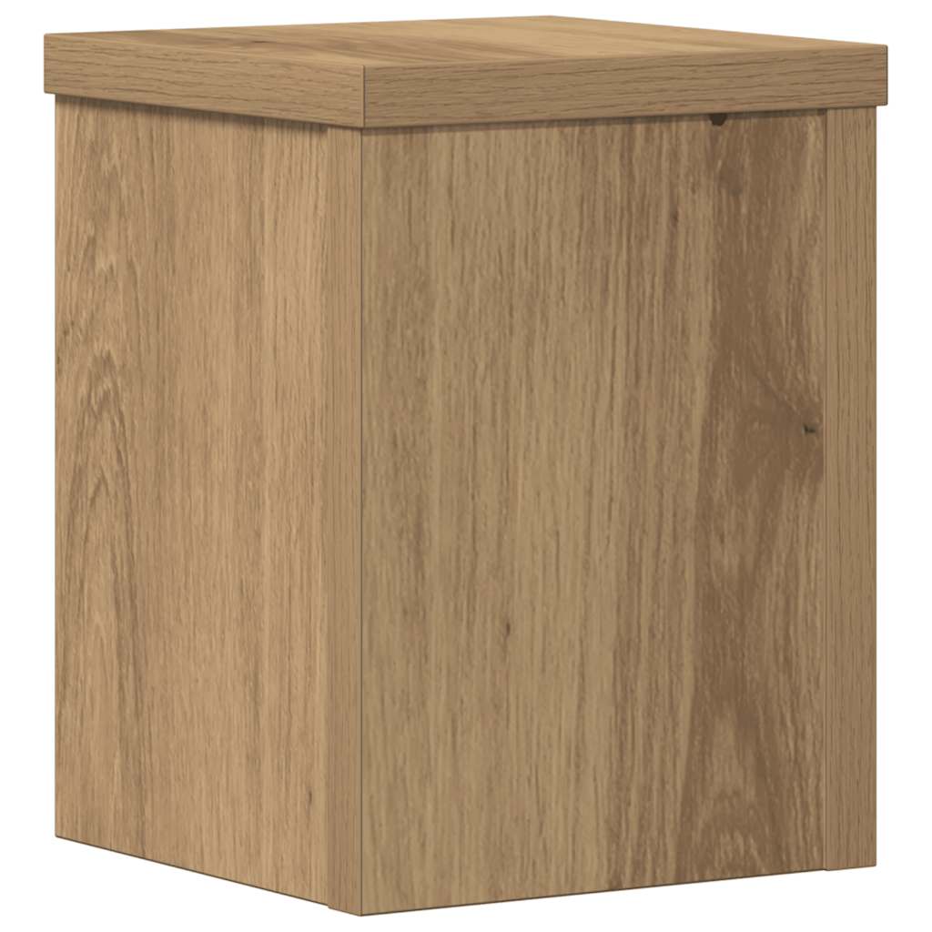 Supporti per Piante 2 pz Rovere 15x15x20 cm in Multistrato