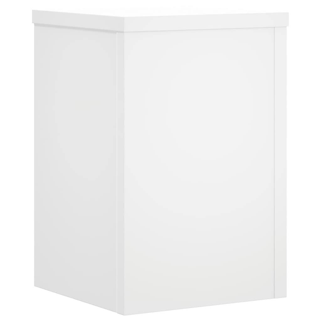 Supporti per Piante 2 pz Bianchi 20x20x30 cm Legno Multistrato