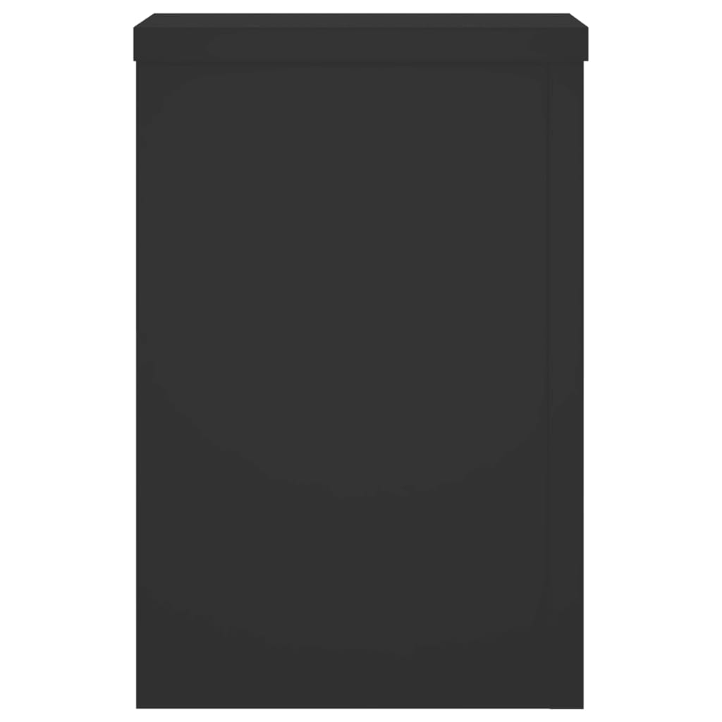 Supporti per Piante 2 pz Neri 20x20x30 cm Legno Multistrato