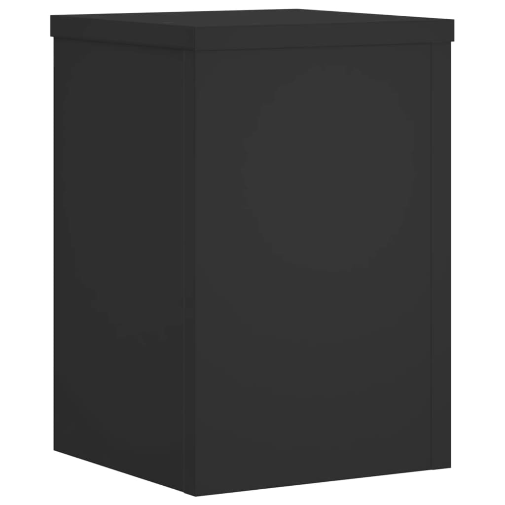 Supporti per Piante 2 pz Neri 20x20x30 cm Legno Multistrato