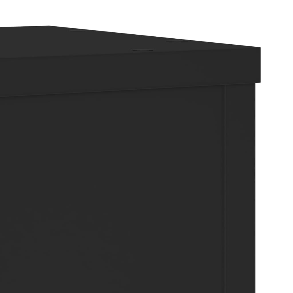 Supporti per Piante 2 pz Neri 20x20x30 cm Legno Multistrato