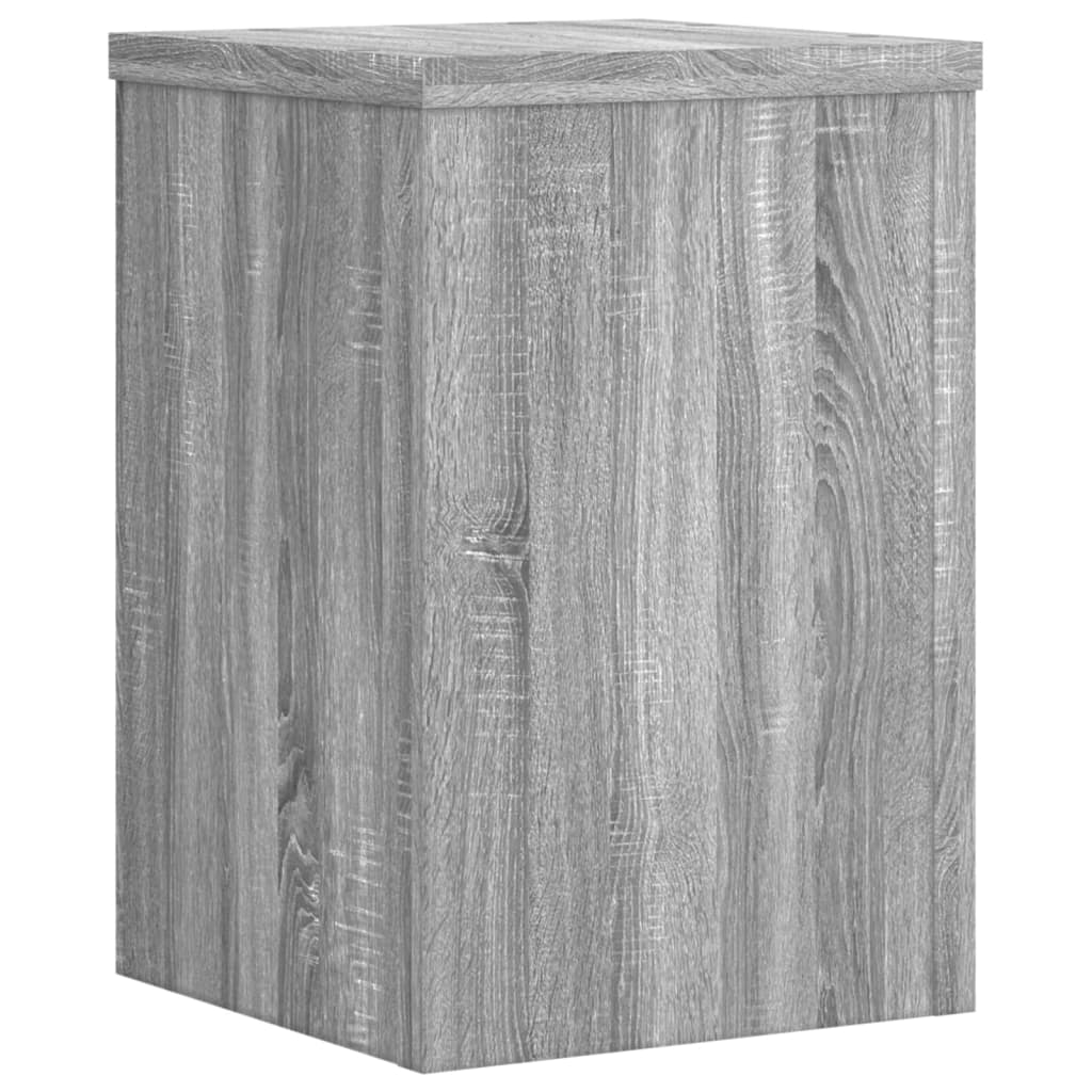 Supporti per Piante 2 pz Grigio 20x20x30 cm in Multistrato