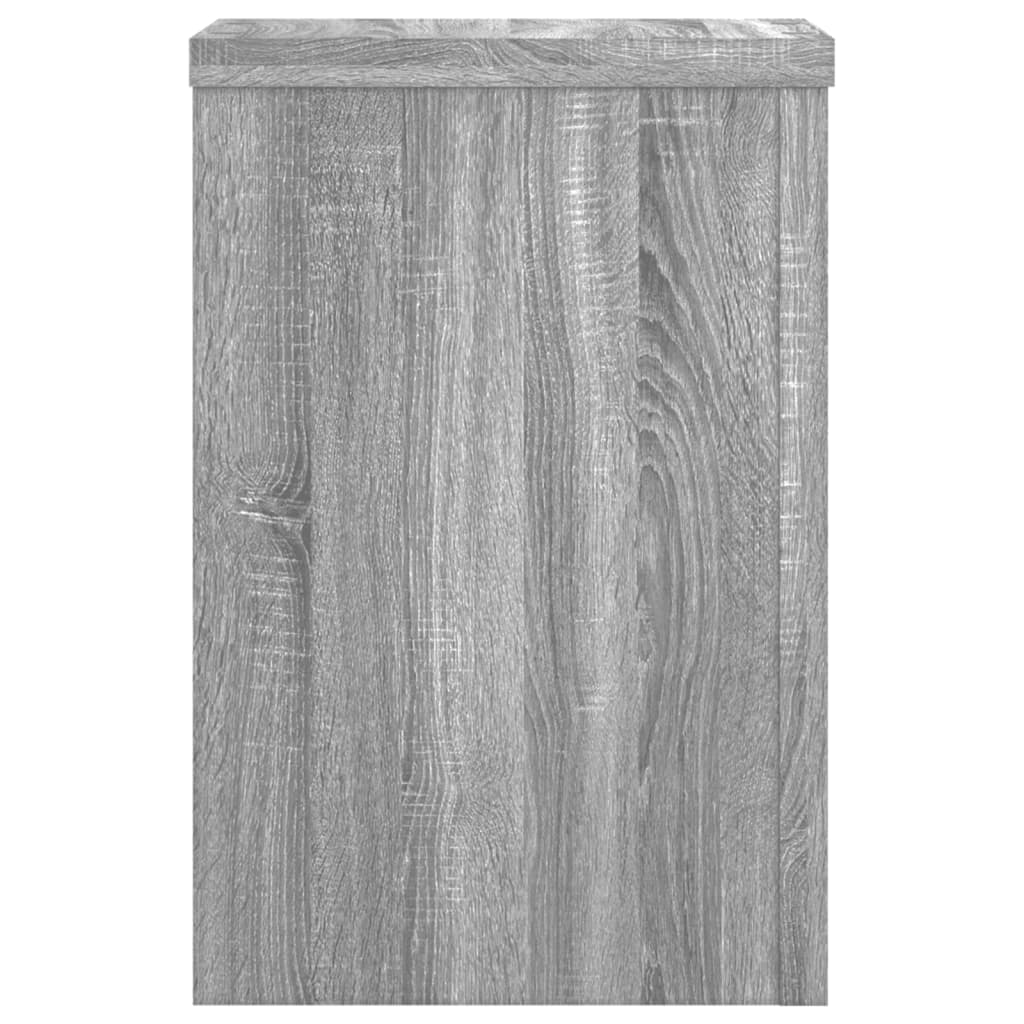 Supporti per Piante 2 pz Grigio 20x20x30 cm in Multistrato
