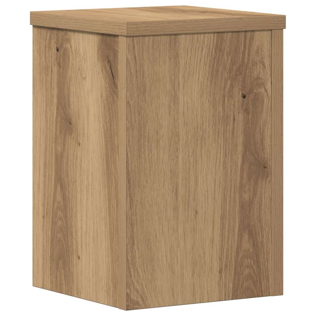 Supporti per Piante 2 pz Rovere 20x20x30 cm in Multistrato