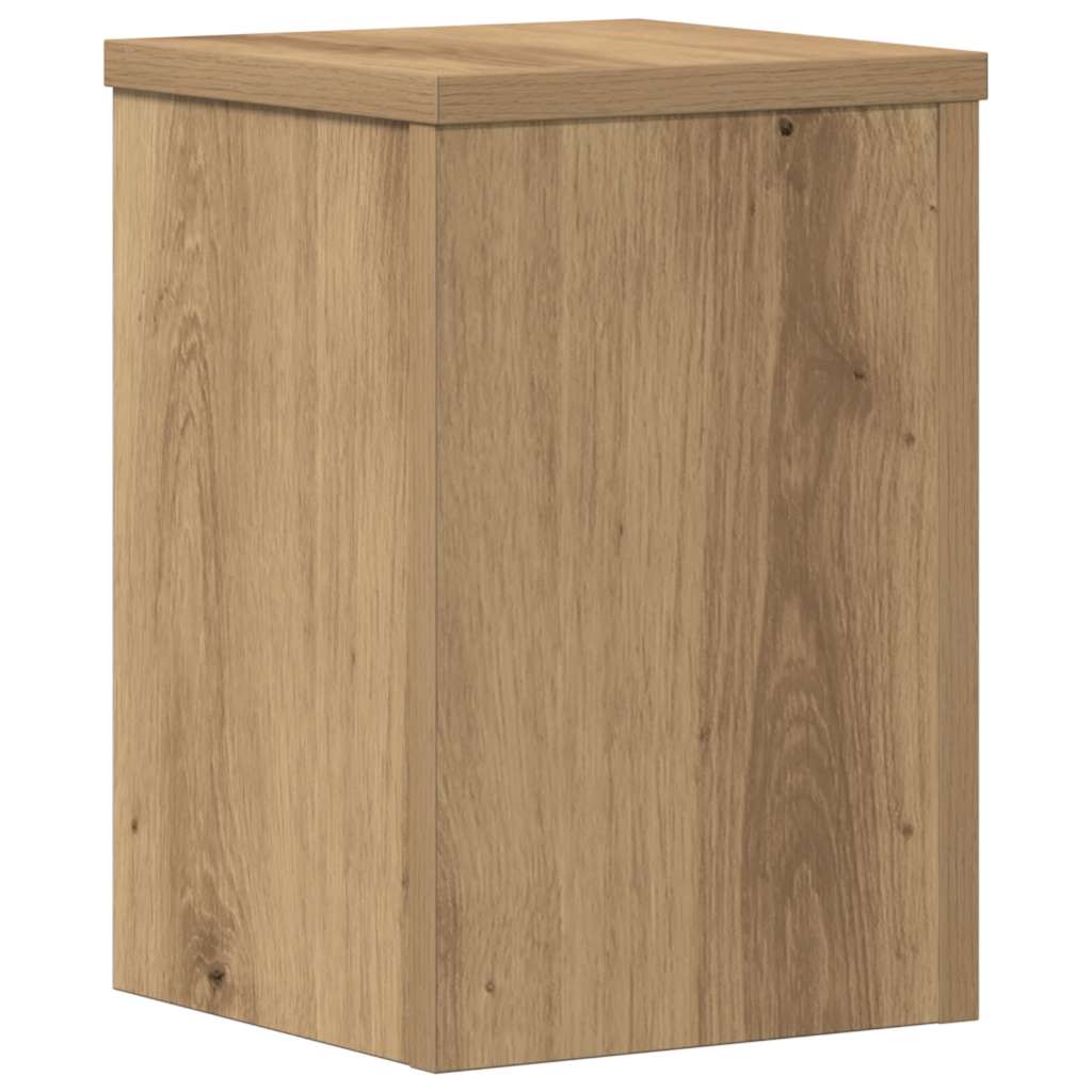 Supporti per Piante 2 pz Rovere 20x20x30 cm in Multistrato