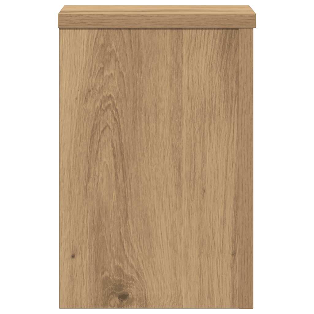 Supporti per Piante 2 pz Rovere 20x20x30 cm in Multistrato