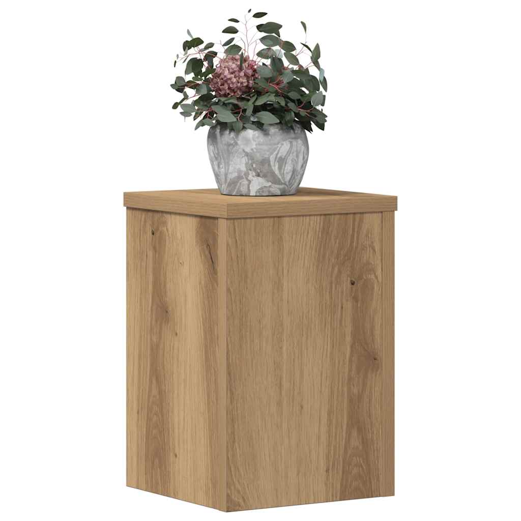 Supporti per Piante 2 pz Rovere 20x20x30 cm in Multistrato
