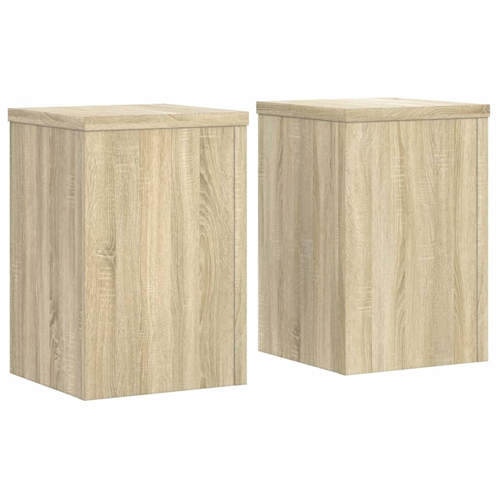 Supporti per Piante 2 pz Rovere 25x25x35 cm in Multistrato
