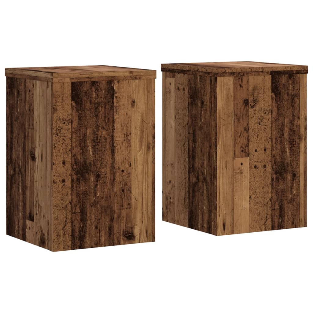 Supporti per Piante 2 pz Legno 25x25x35 cm Legno Multistrato