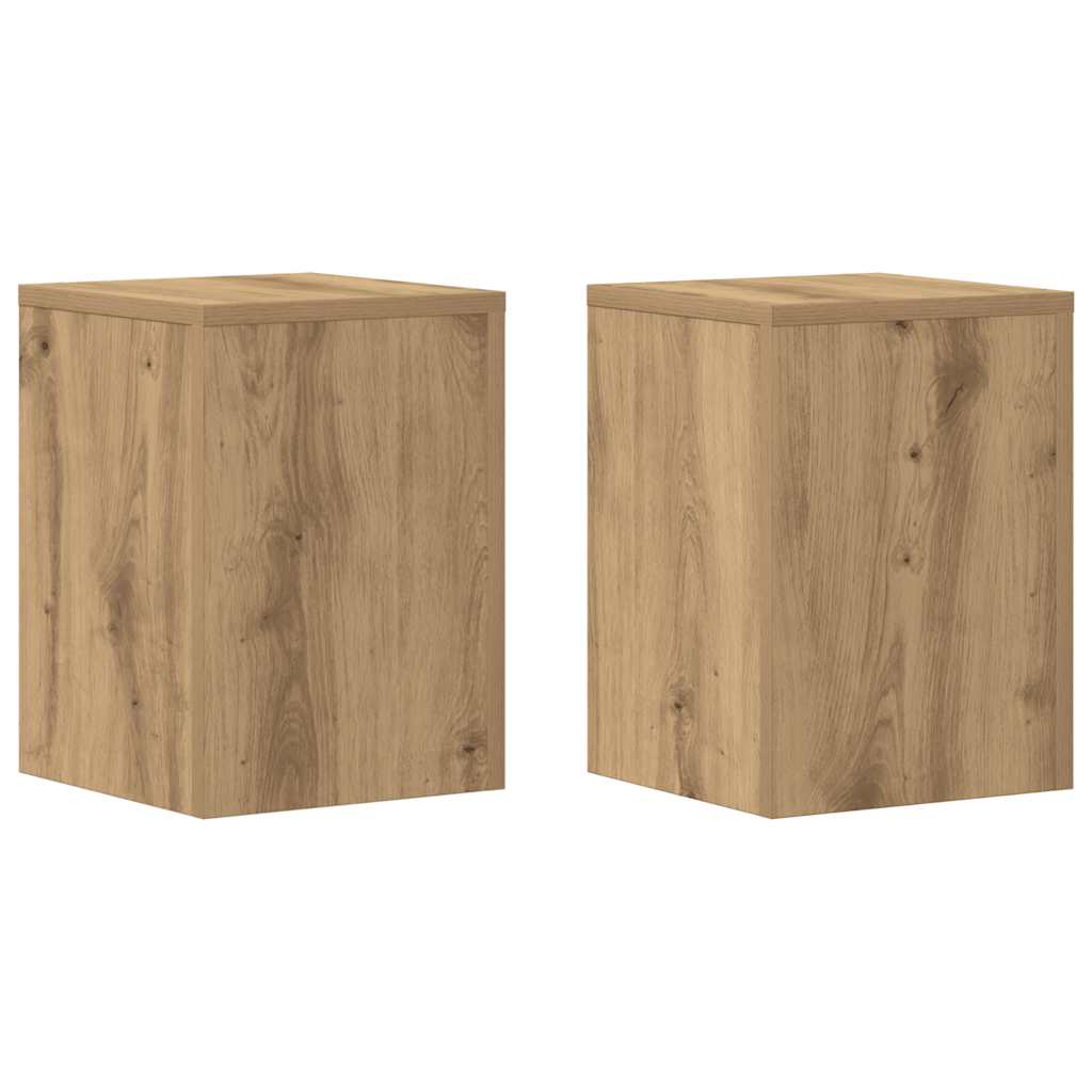 Supporti per Piante 2 pz Rovere 25x25x35 cm in Multistrato