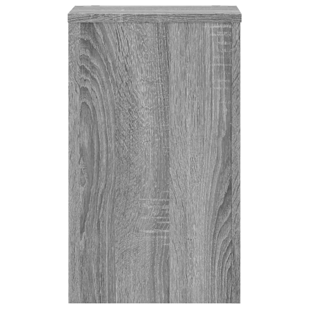 Supporti per Piante 2 pz Grigio 30x30x50 cm in Multistrato