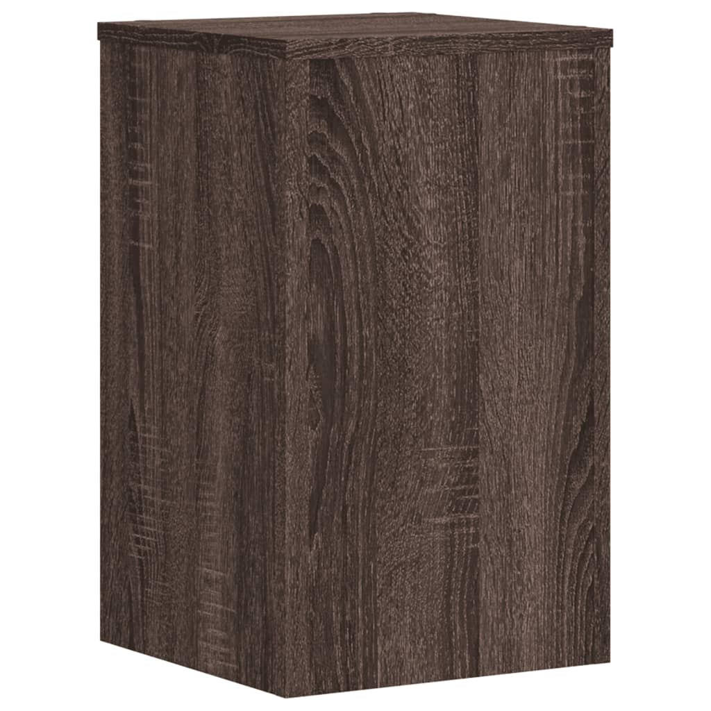 Supporti per Piante 2 pz Marrone 30x30x50 cm Legno Multistrato