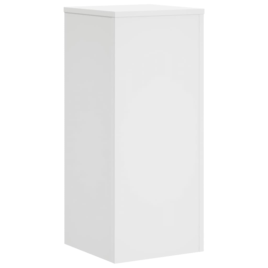 Supporti per Piante 2 pz Bianchi 30x30x70 cm Legno Multistrato