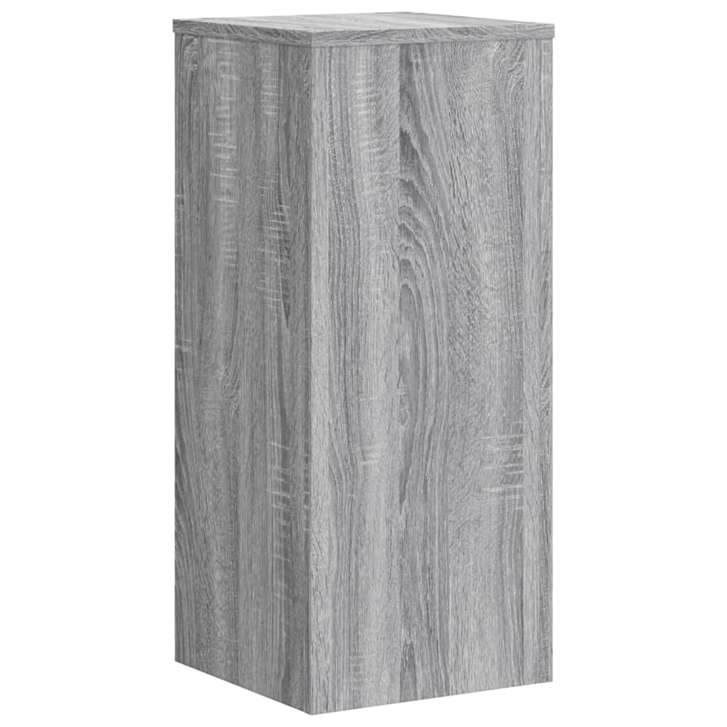 Supporti per Piante 2 pz Grigio 30x30x70 cm in Multistrato