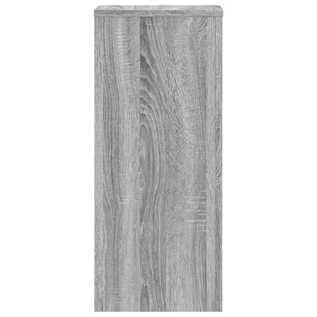 Supporti per Piante 2 pz Grigio 30x30x70 cm in Multistrato