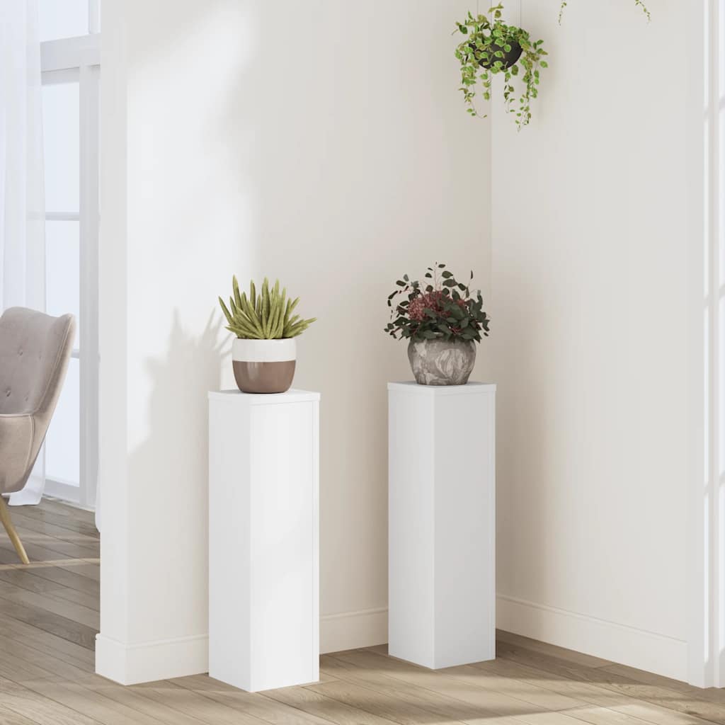 Supporto per piante 2 pz Bianco 17 x 17 x 60 cm