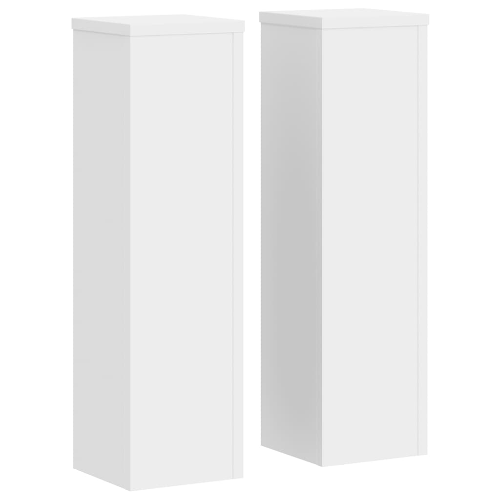 Supporto per piante 2 pz Bianco 17 x 17 x 60 cm