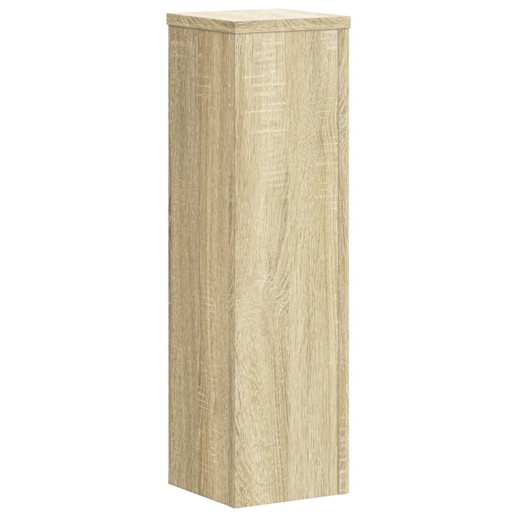 Supporti per Piante 2 pz Rovere 17x17x60 cm in Multistrato
