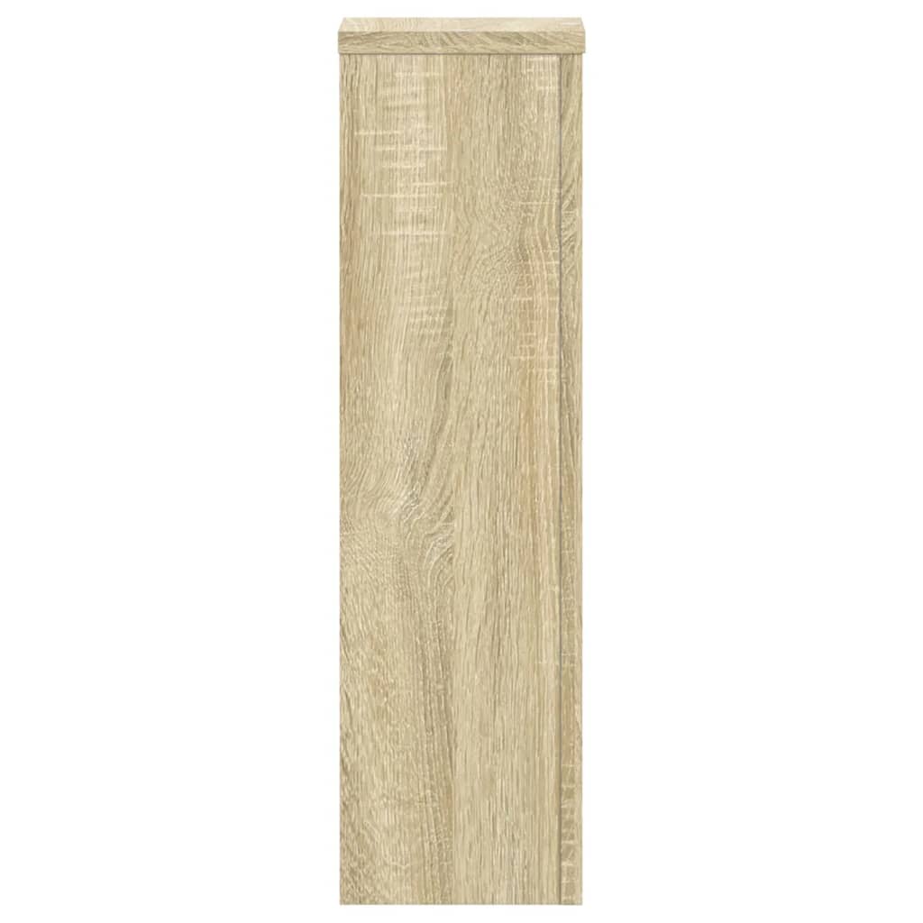 Supporti per Piante 2 pz Rovere 17x17x60 cm in Multistrato