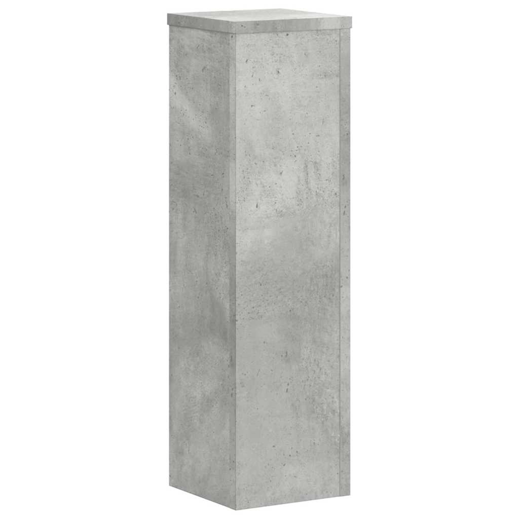 Supporti per Piante 2 pz Grigio 17x17x60 cm Legno Multistrato