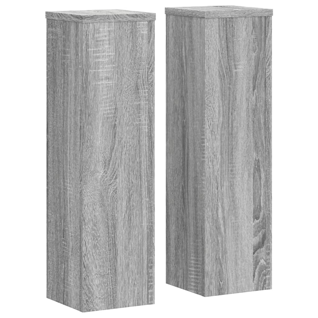Supporto per piante 2 pz Sonoma grigio 17 x 17 x 60 cm