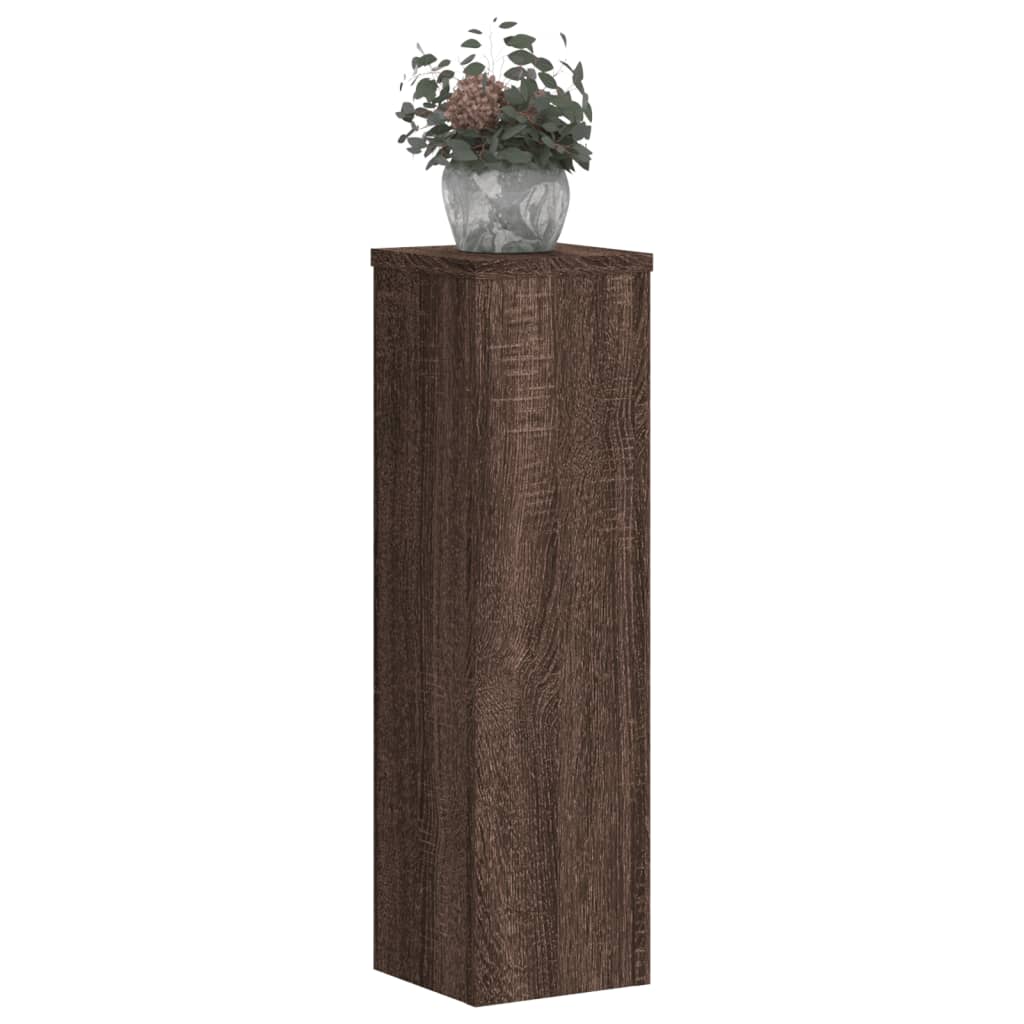 Supporti per Piante 2 pz Marrone 17x17x60 cm Legno Multistrato