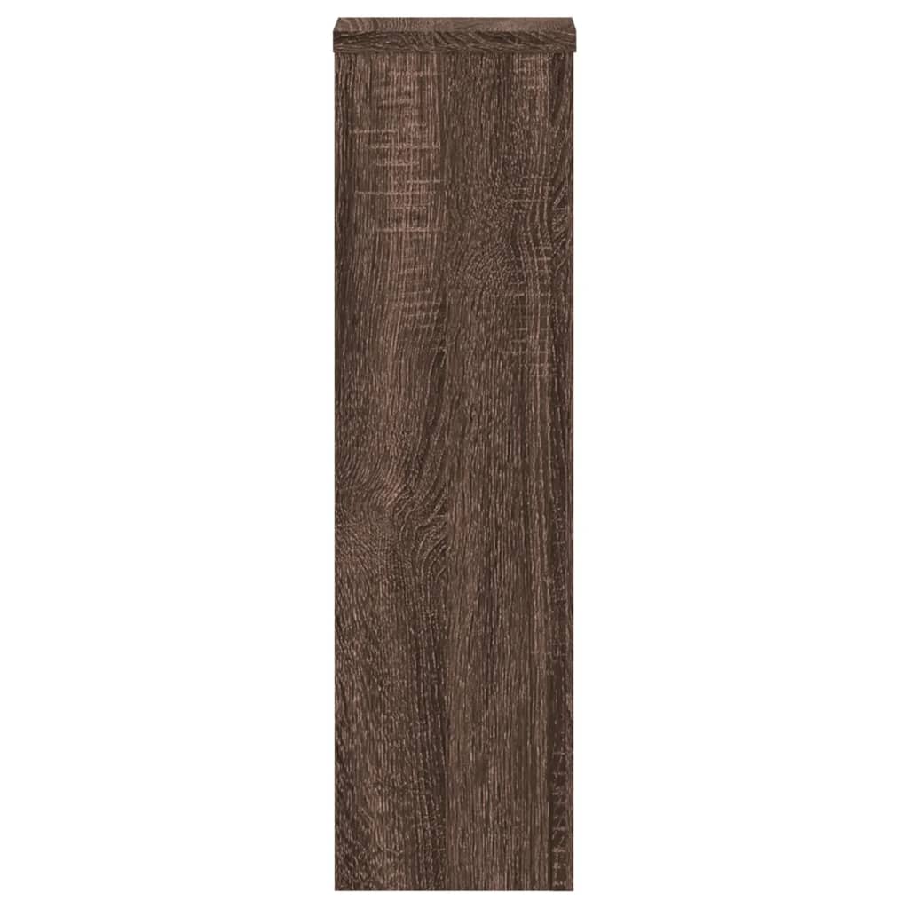 Supporti per Piante 2 pz Marrone 17x17x60 cm Legno Multistrato