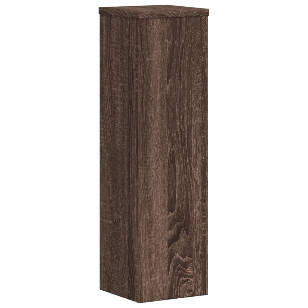 Supporti per Piante 2 pz Marrone 17x17x60 cm Legno Multistrato