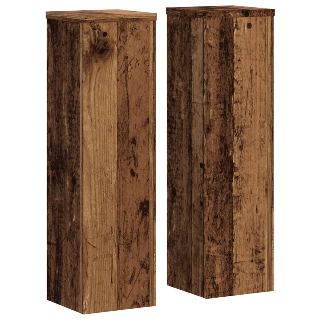 Supporti per Piante 2 pz Legno 17x17x60 cm Legno Multistrato